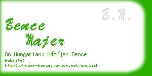 bence majer business card